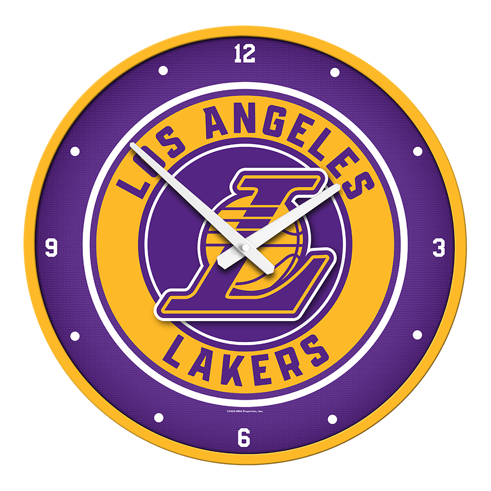 Los Angeles Lakers Round Wall Clock