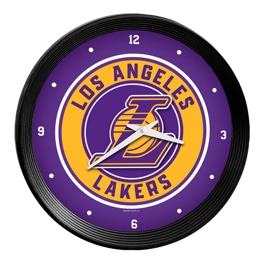 Los Angeles Lakers Ribbed Wall Clock