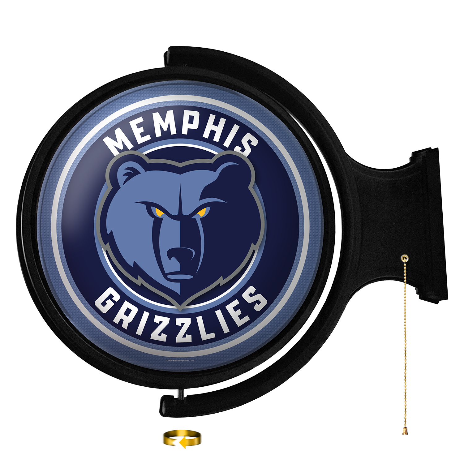 Memphis Grizzlies Round Rotating Wall Sign