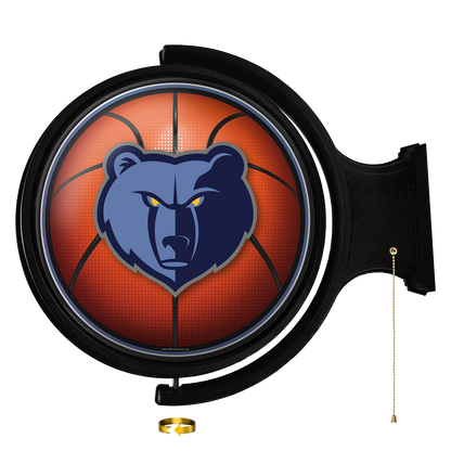 Memphis Grizzlies Round Basketball Rotating Wall Sign