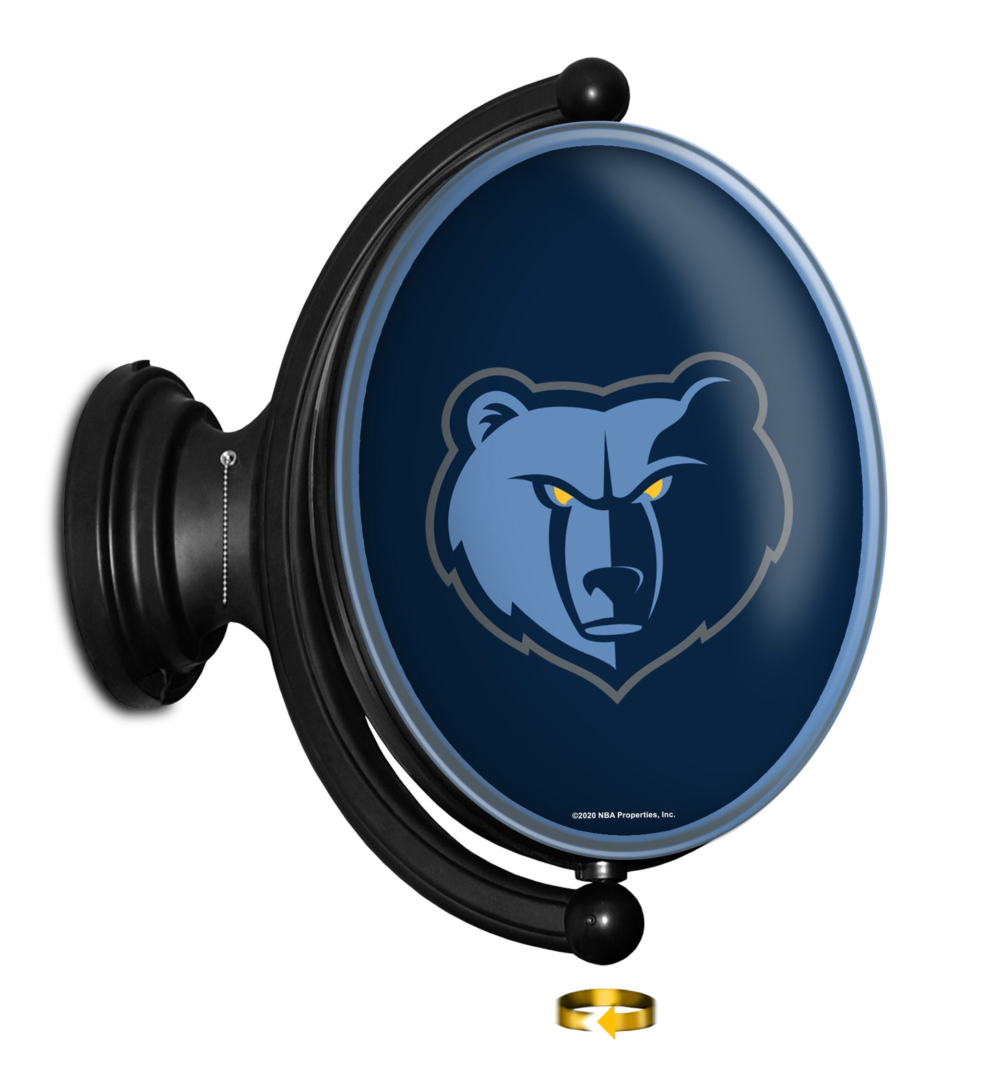 Memphis Grizzlies Oval Rotating Wall Sign