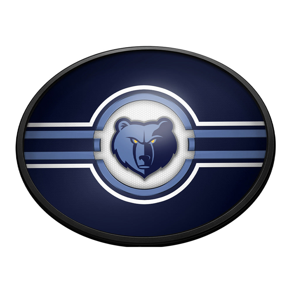 Memphis Grizzlies Slimline Oval Lighted Wall Sign