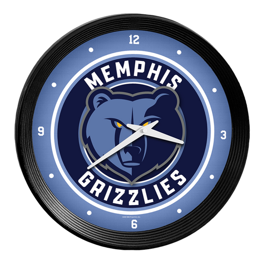 Memphis Grizzlies Ribbed Wall Clock