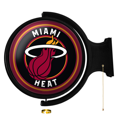 Miami Heat Round Rotating Wall Sign