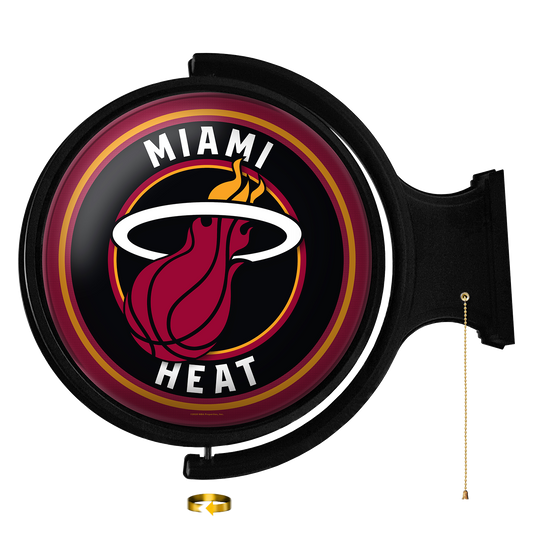 Miami Heat Round Rotating Wall Sign