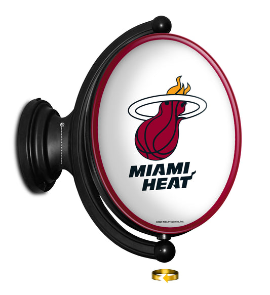 Miami Heat Oval Rotating Wall Sign