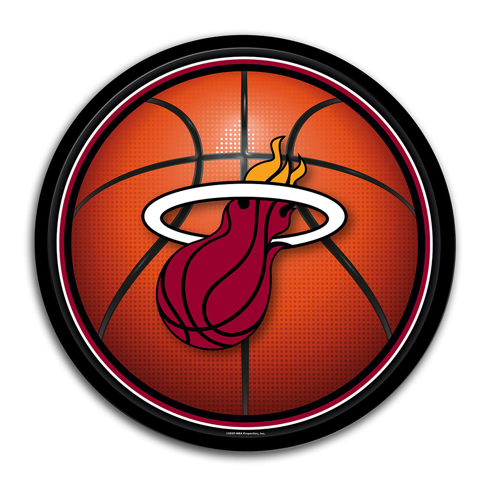 Miami Heat Basketball Modern Disc Wall Sign
