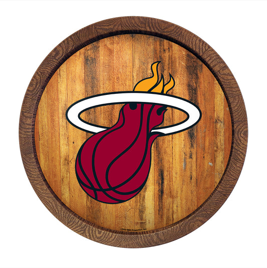 Miami Heat Barrel Top Sign