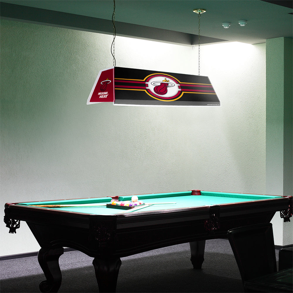 Miami Heat Edge Glow Pool Table Light Room View