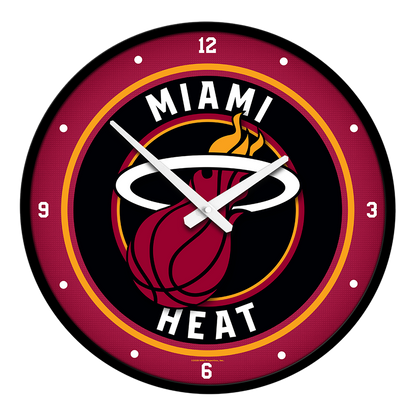 Miami Heat Round Wall Clock