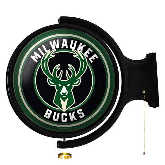 Milwaukee Bucks Round Rotating Wall Sign