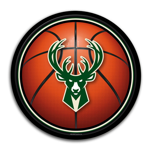 Milwaukee Bucks Basketball Modern Disc Wall Sign