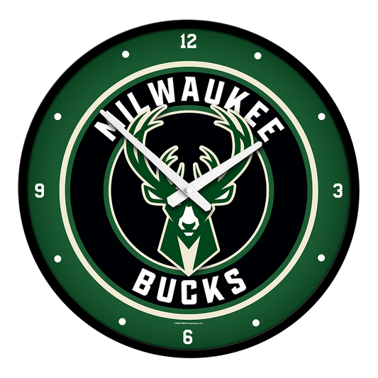 Milwaukee Bucks Round Wall Clock