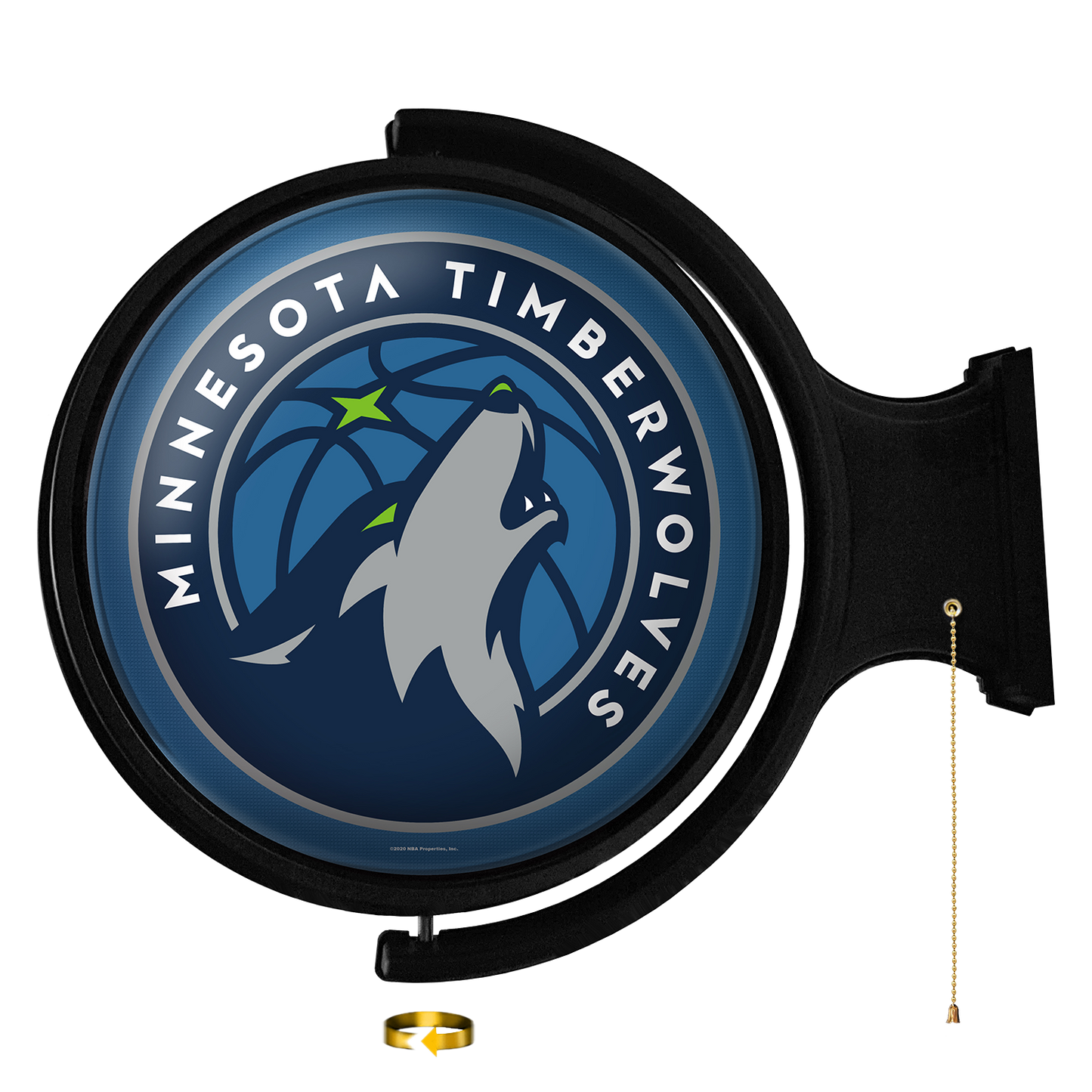 Minnesota Timberwolves Round Rotating Wall Sign
