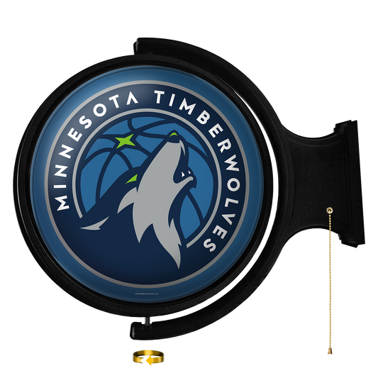 Minnesota Timberwolves Round Rotating Wall Sign