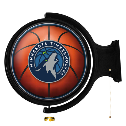 Minnesota Timberwolves Round Basketball Rotating Wall Sign