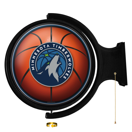 Minnesota Timberwolves Round Basketball Rotating Wall Sign