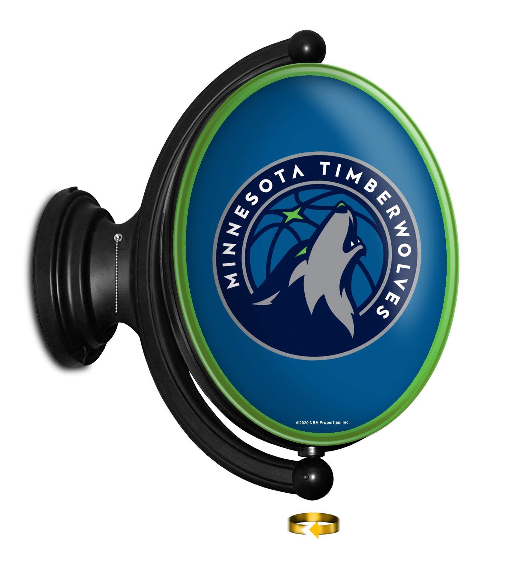 Minnesota Timberwolves Oval Rotating Wall Sign