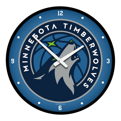 Minnesota Timberwolves Round Wall Clock