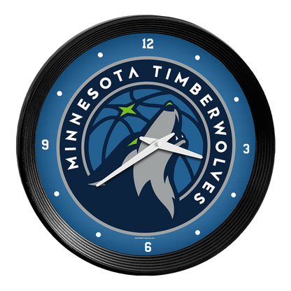 Minnesota Timberwolves Ribbed Wall Clock