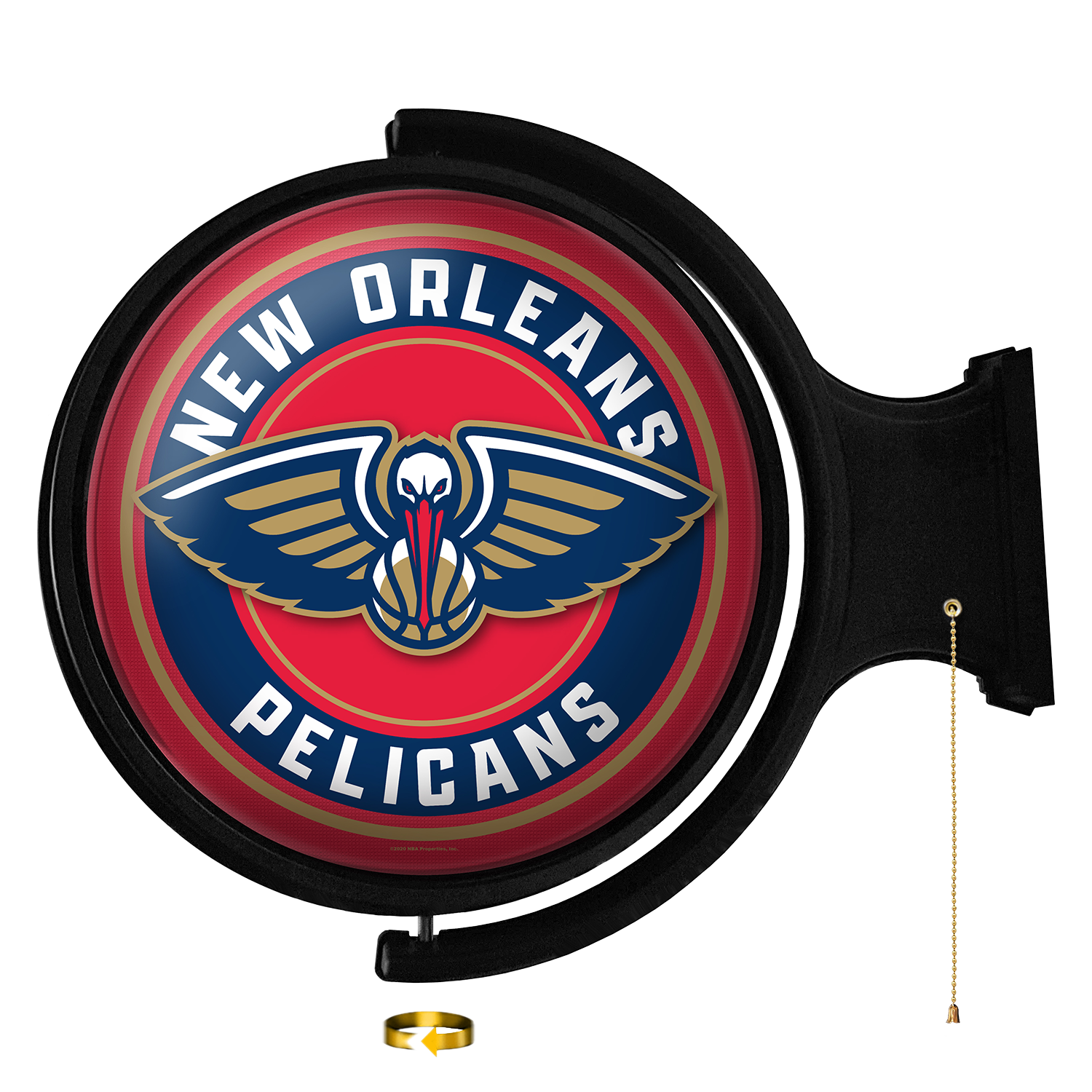 New Orleans Pelicans Round Rotating Wall Sign