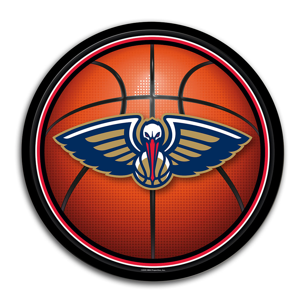New Orleans Pelicans Basketball Modern Disc Wall Sign