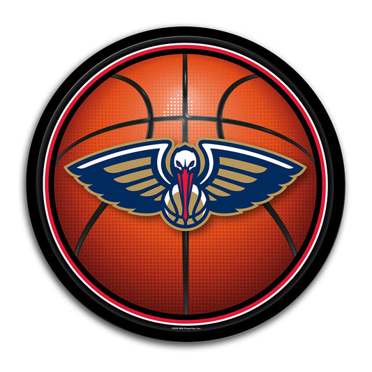 New Orleans Pelicans Basketball Modern Disc Wall Sign