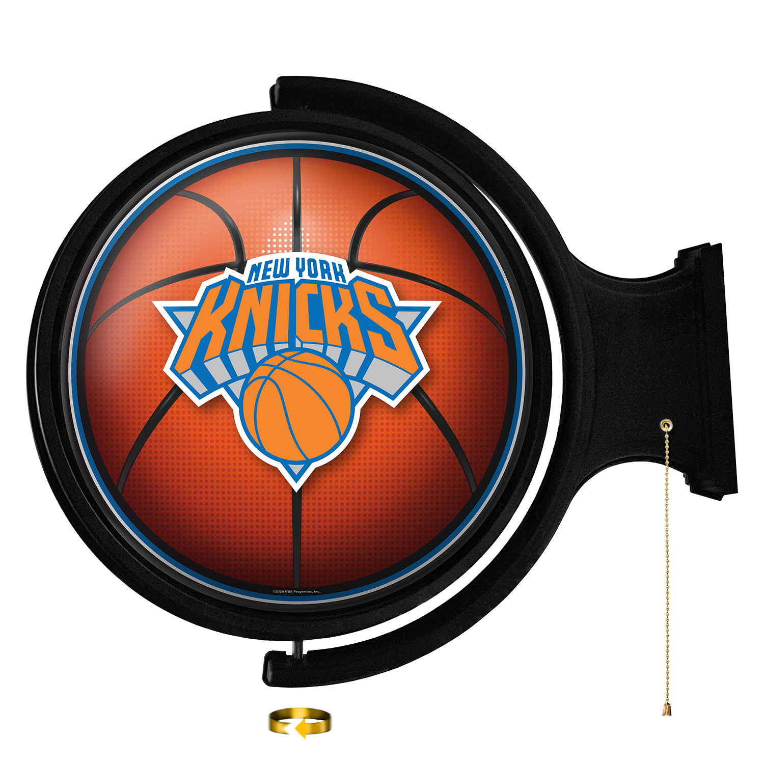 New York Knicks Round Basketball Rotating Wall Sign