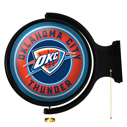 Oklahoma City Thunder Round Rotating Wall Sign