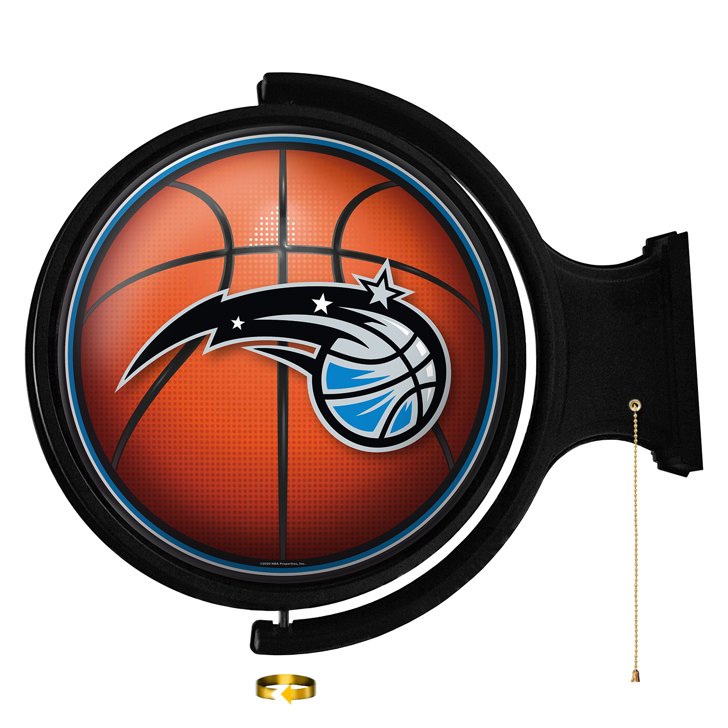 Orlando Magic Round Basketball Rotating Wall Sign