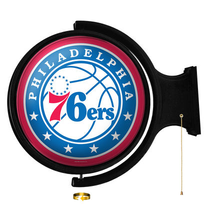 Philadelphia 76ers Round Rotating Wall Sign