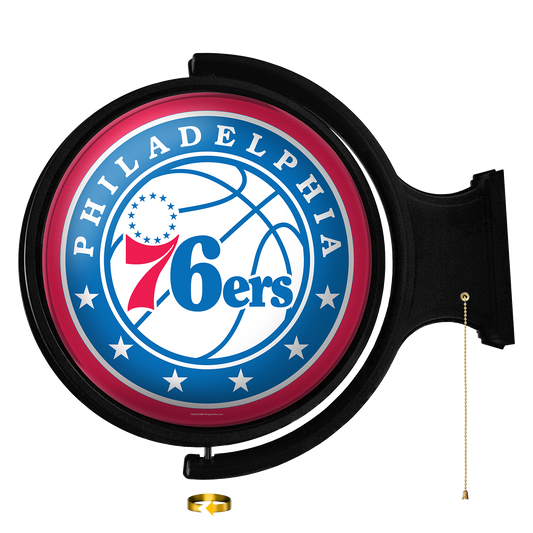 Philadelphia 76ers Round Rotating Wall Sign