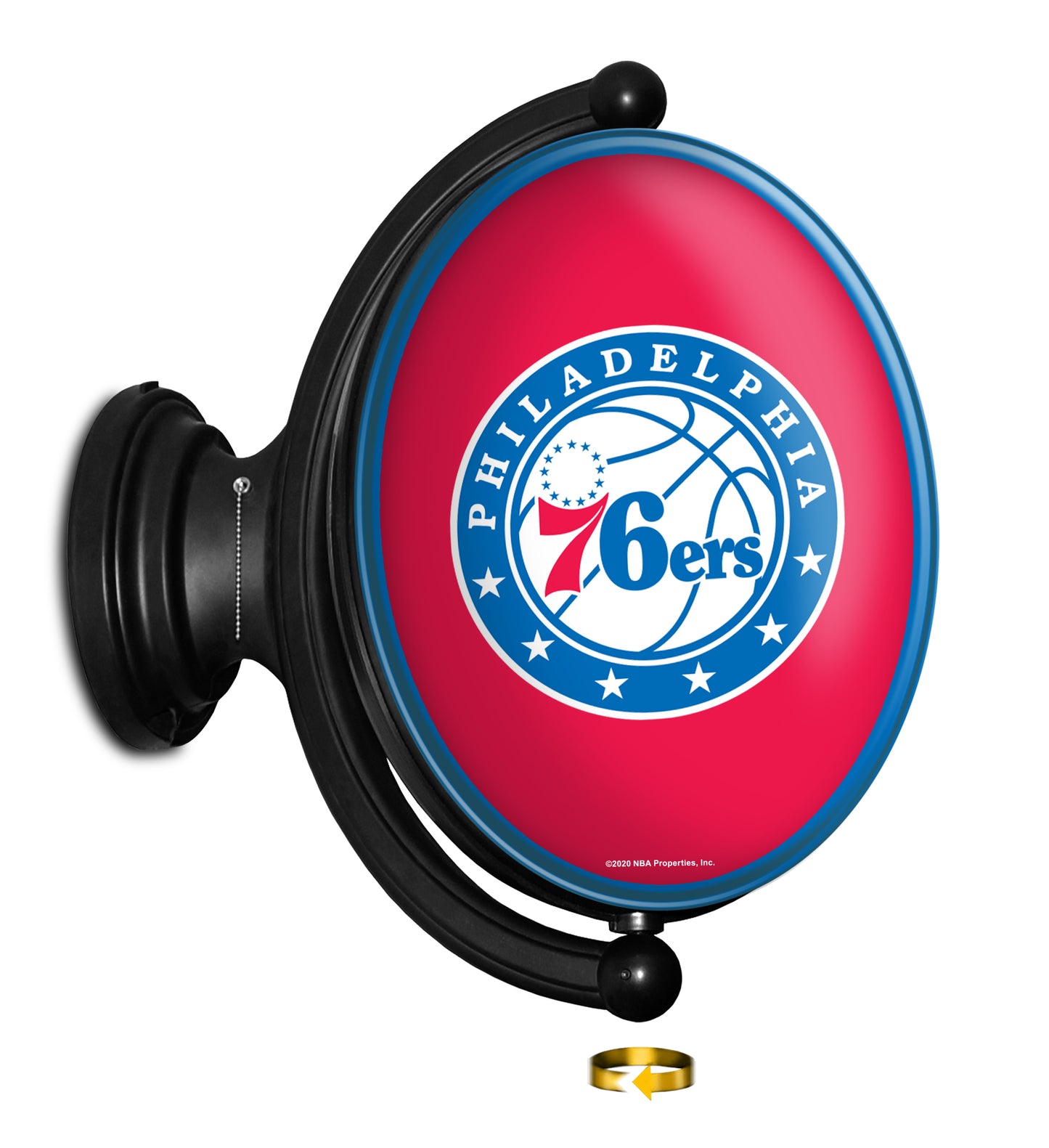 Philadelphia 76ers Oval Rotating Wall Sign
