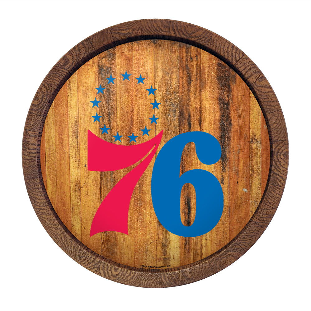 Philadelphia 76ers Barrel Top Sign