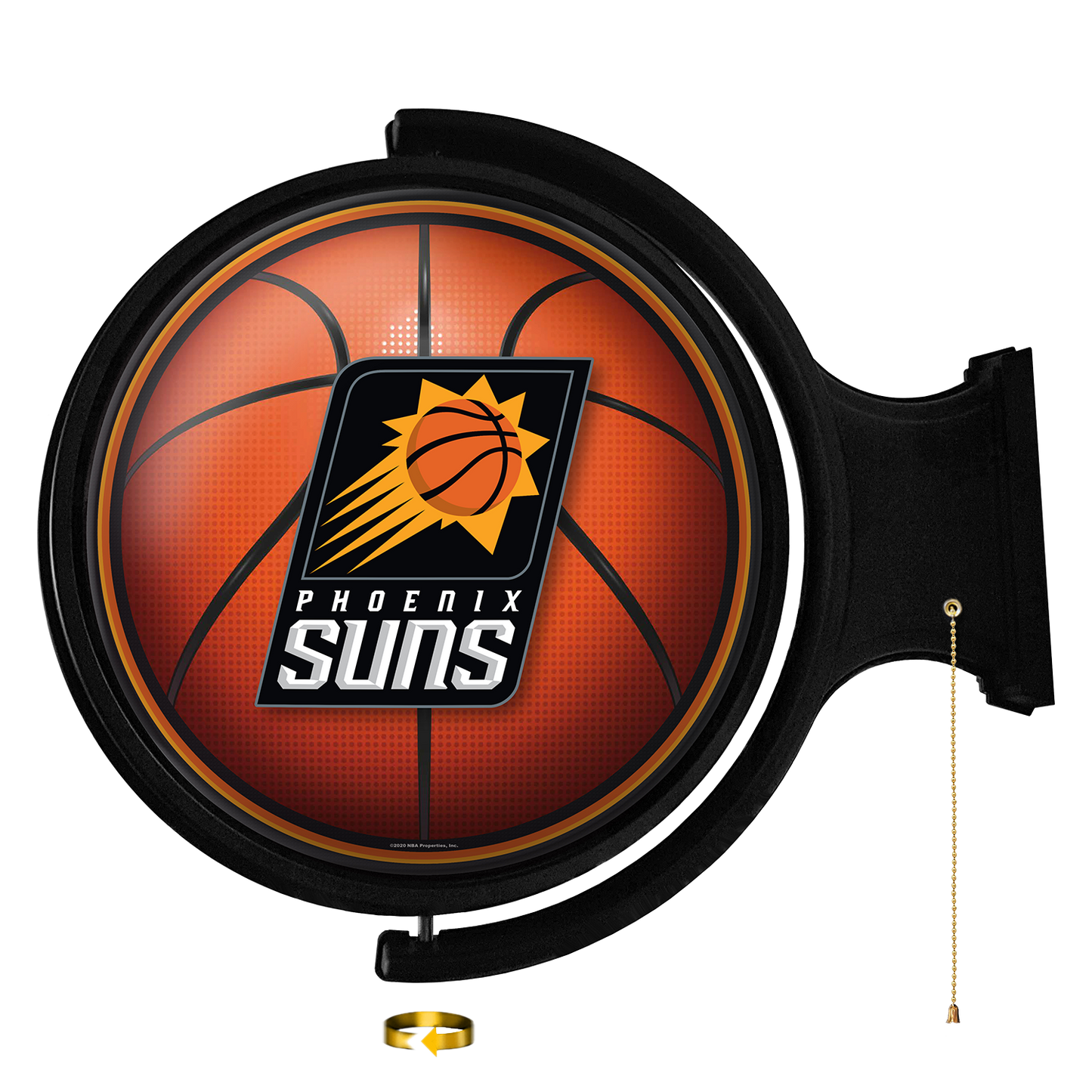 Phoenix Suns Round Basketball Rotating Wall Sign
