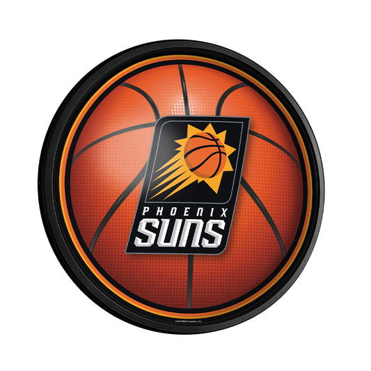 Phoenix Suns Basketball Slimline Round Lighted Wall Sign