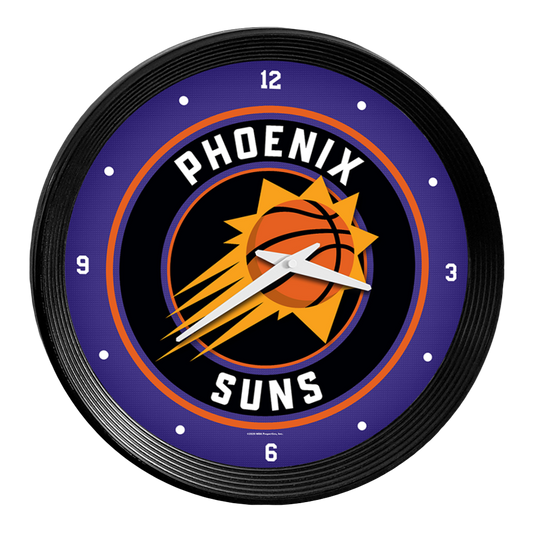 Phoenix Suns Ribbed Wall Clock
