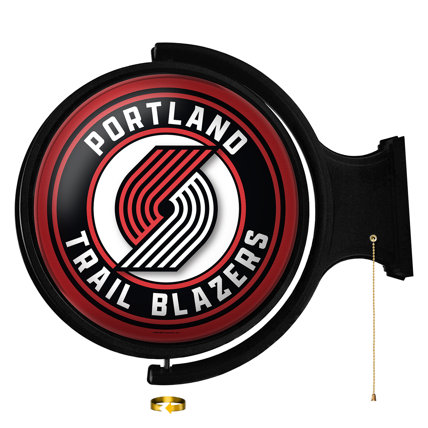 Portland Trail Blazers Round Rotating Wall Sign