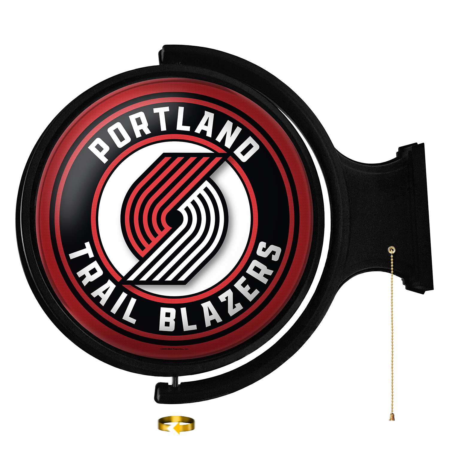 Portland Trail Blazers Round Rotating Wall Sign