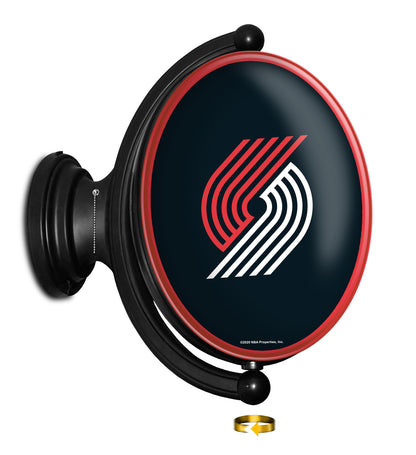 Portland Trail Blazers Oval Rotating Wall Sign