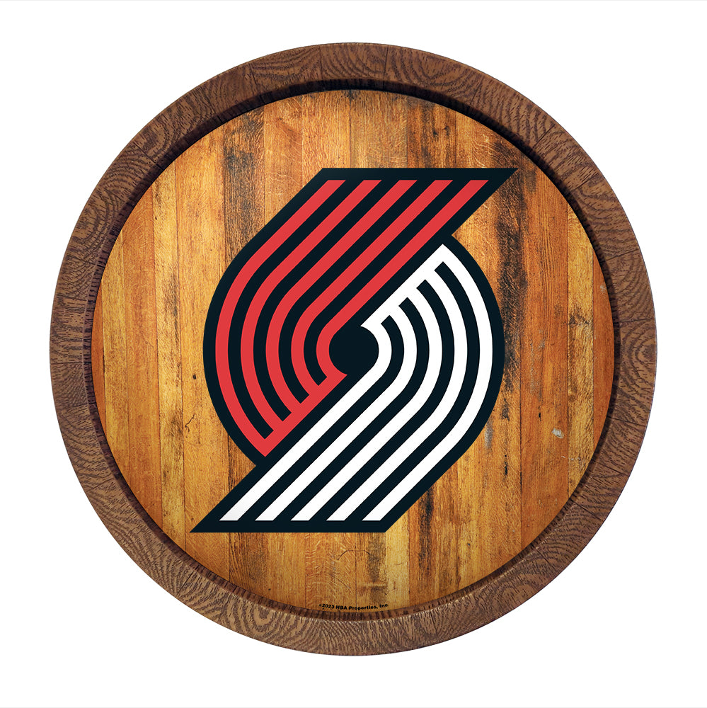 Portland Trail Blazers Barrel Top Sign