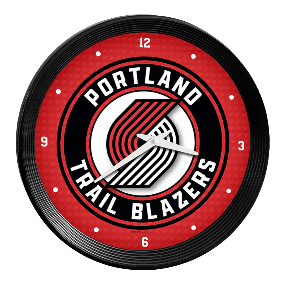 Portland Trail Blazers Ribbed Wall Clock