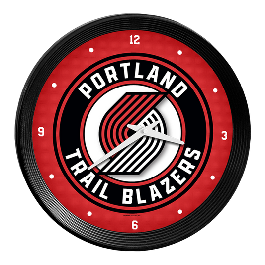 Portland Trail Blazers Ribbed Wall Clock
