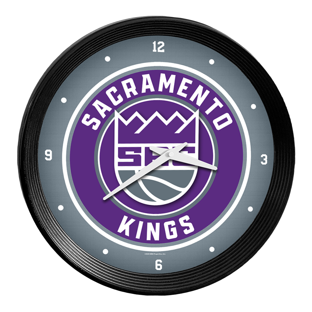 Sacramento Kings Ribbed Wall Clock