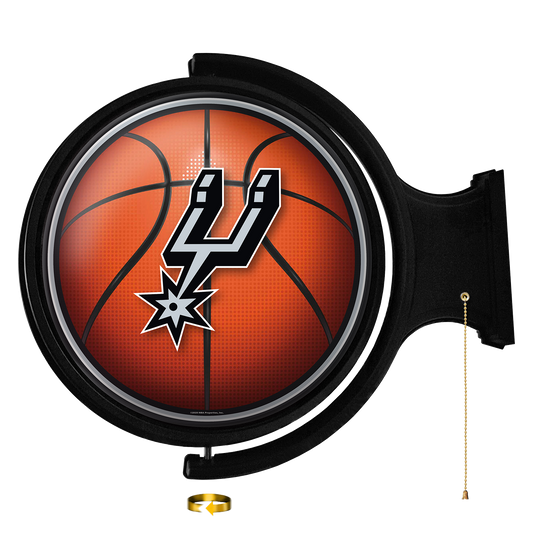San Antonio Spurs Round Basketball Rotating Wall Sign