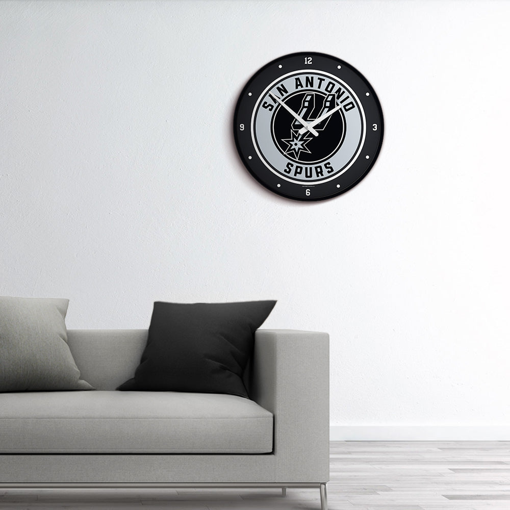 San Antonio Spurs Round Wall Clock Room View
