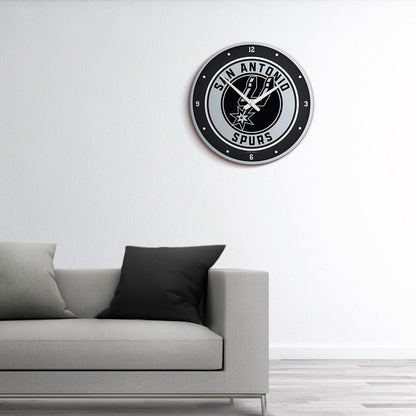 San Antonio Spurs Round Wall Clock Room View