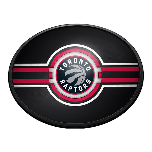 Toronto Raptors Slimline Oval Lighted Wall Sign