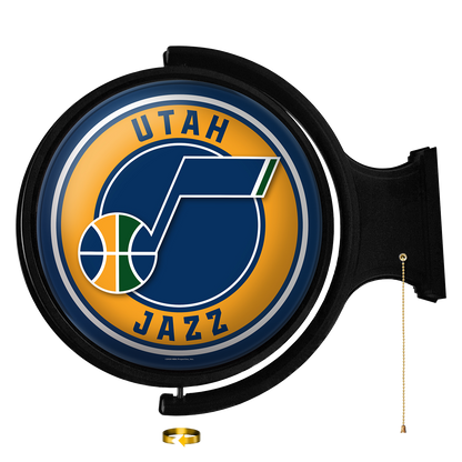 Utah Jazz Round Rotating Wall Sign
