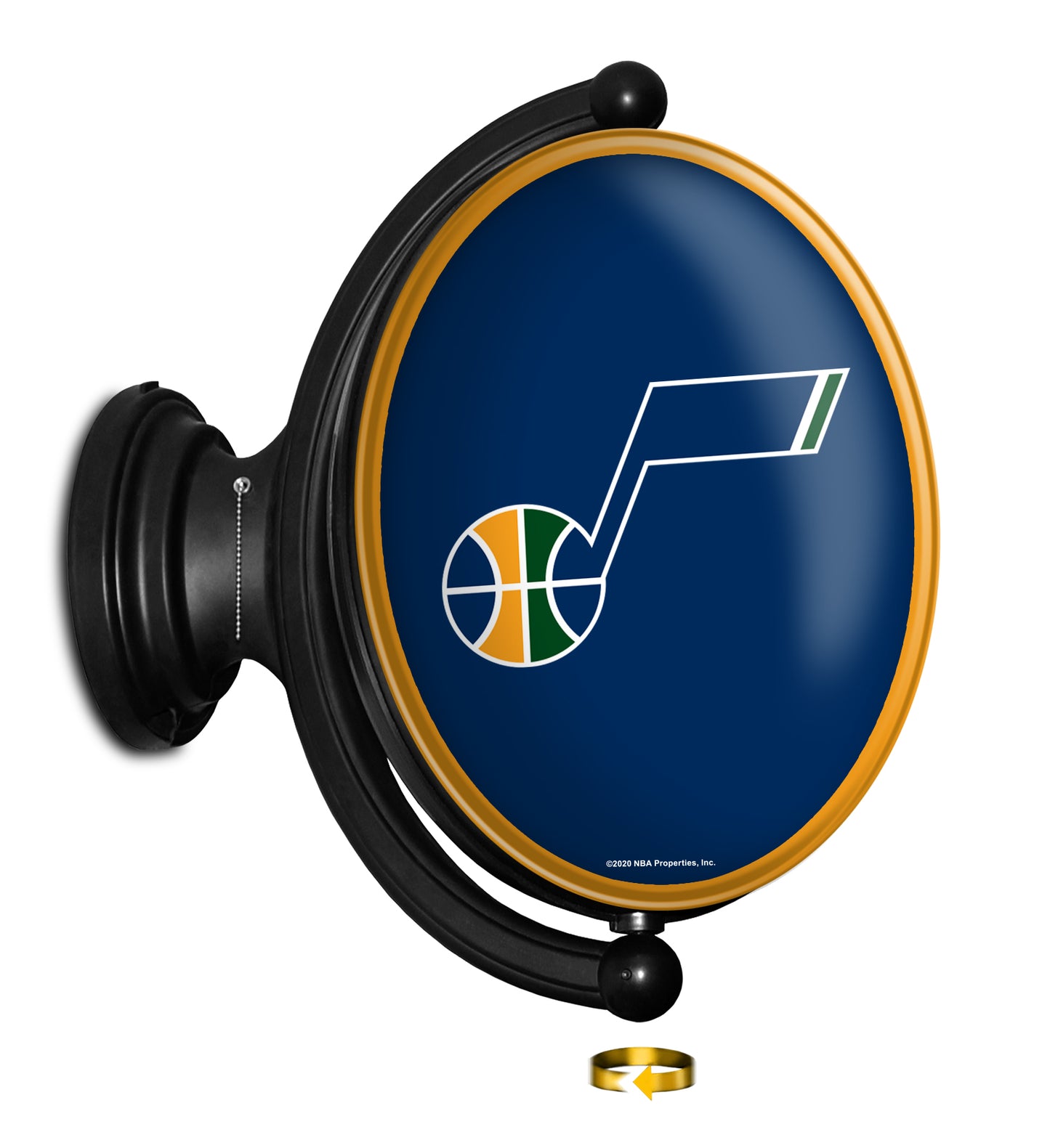 Utah Jazz Oval Rotating Wall Sign